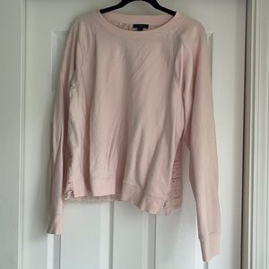 Jcrew Eyelet Back Sweatshirt